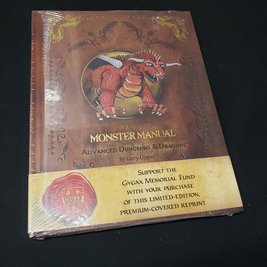 Image shows the front cover of the 2012 Reprint Monster Manual for the roleplaying game Advanced Dungeons & Dragons: First Edition