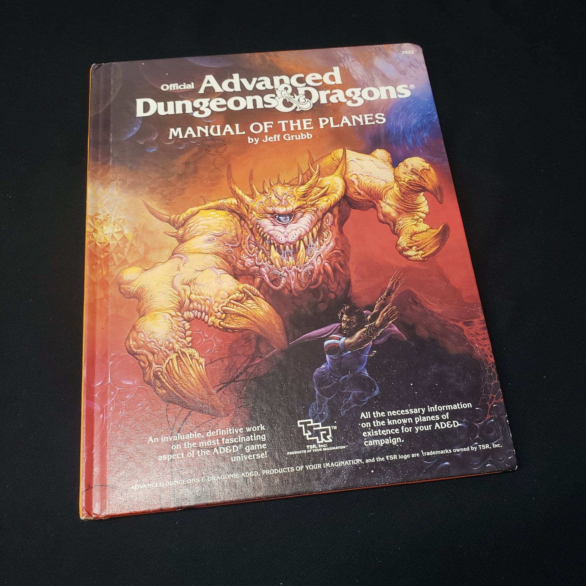 Image shows the front cover of the Manual of the Planes book for the roleplaying game Advanced Dungeons & Dragons: First Edition