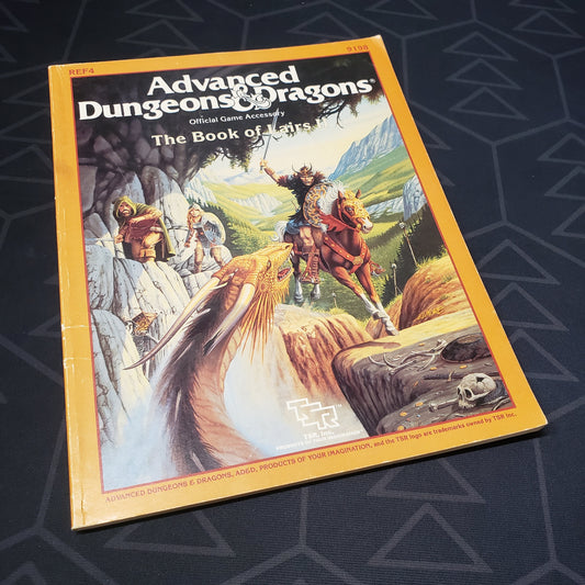 Image shows the front cover of the Book of Lairs II for the roleplaying game Advanced Dungeons & Dragons: First Edition