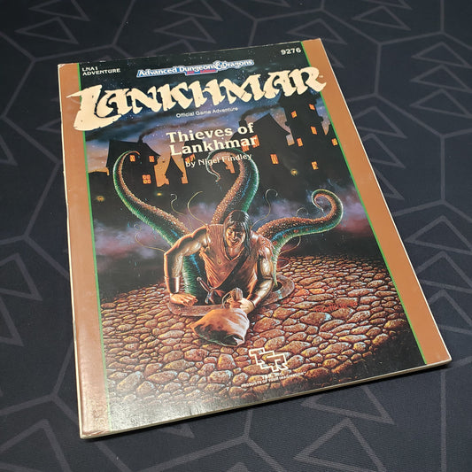 Image shows the front cover of the Thieves of Lankhmar adventure module book for the roleplaying game Advanced Dungeons & Dragons: Second Edition