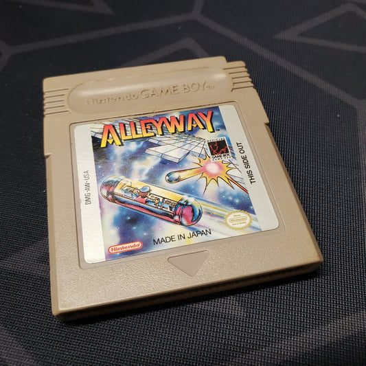 Image shows the front of the cartridge for the video game Alleyway for Nintendo Game Boy