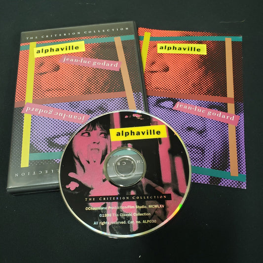 Image shows the case, booklet & disc for the Criterion Collection edition of Alphaville on DVD