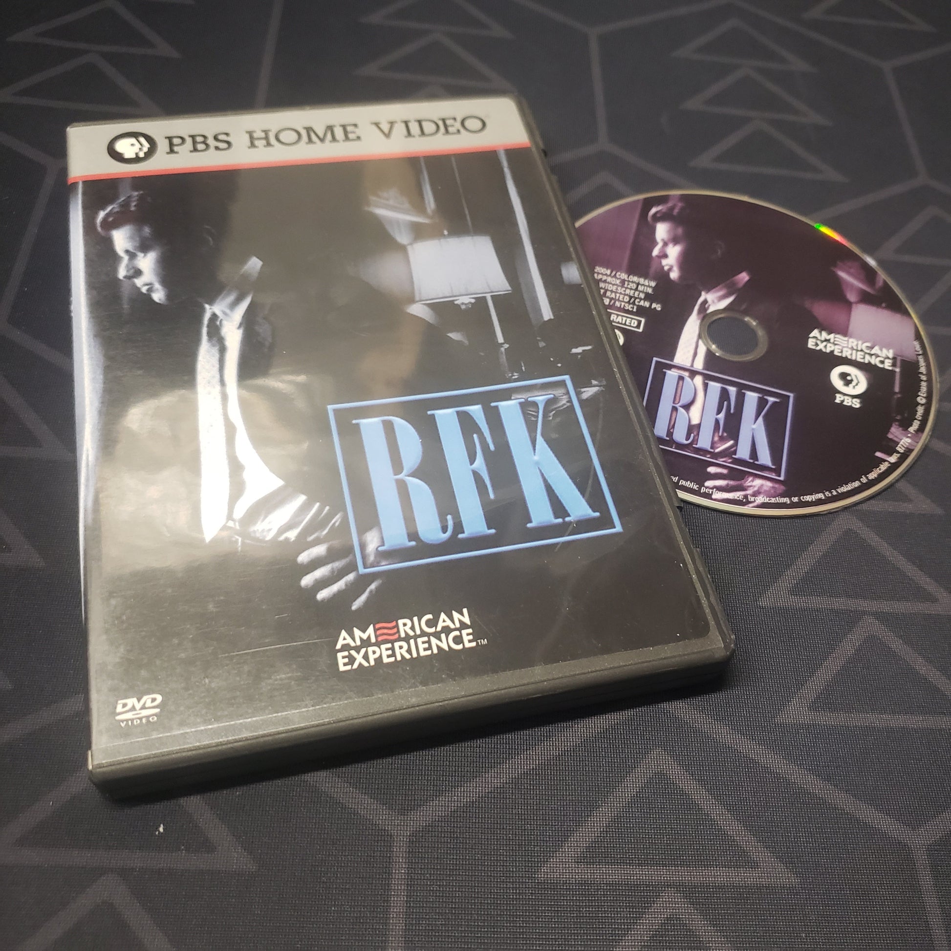 Image shows the case & disc for the RFK episode of the TV series American Experience on DVD