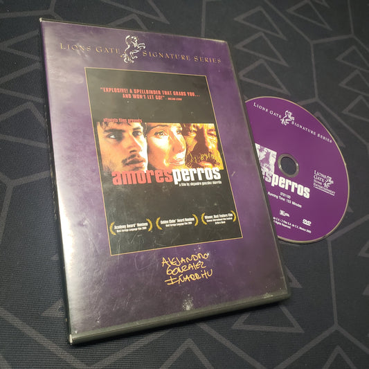 Image shows the case & disc for the movie Amores Perros on DVD