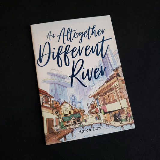 Image shows the front cover of the An Altogether Different River roleplaying game book