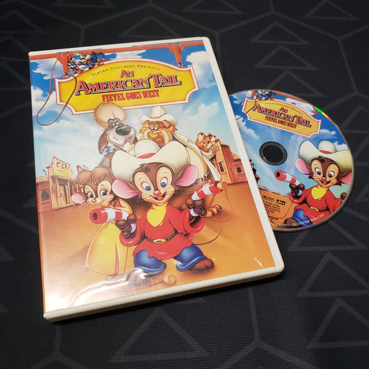 Image shows the case & disc for the movie An American Tail: Fievel Goes West on DVD