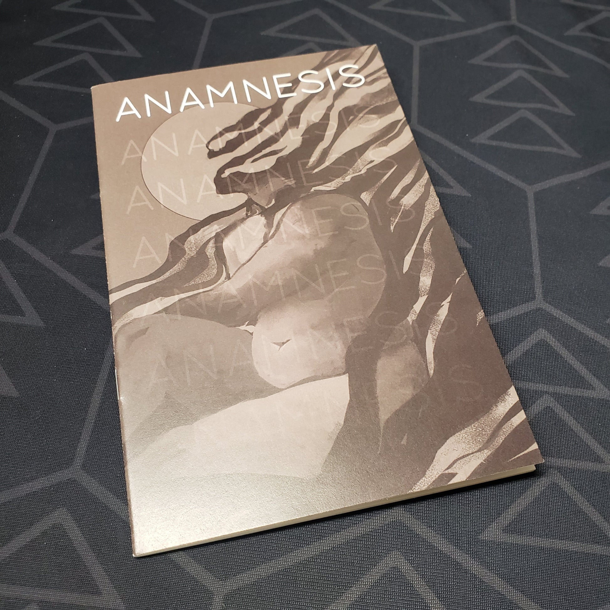 Image shows the front cover of the Anamnesis roleplaying game book