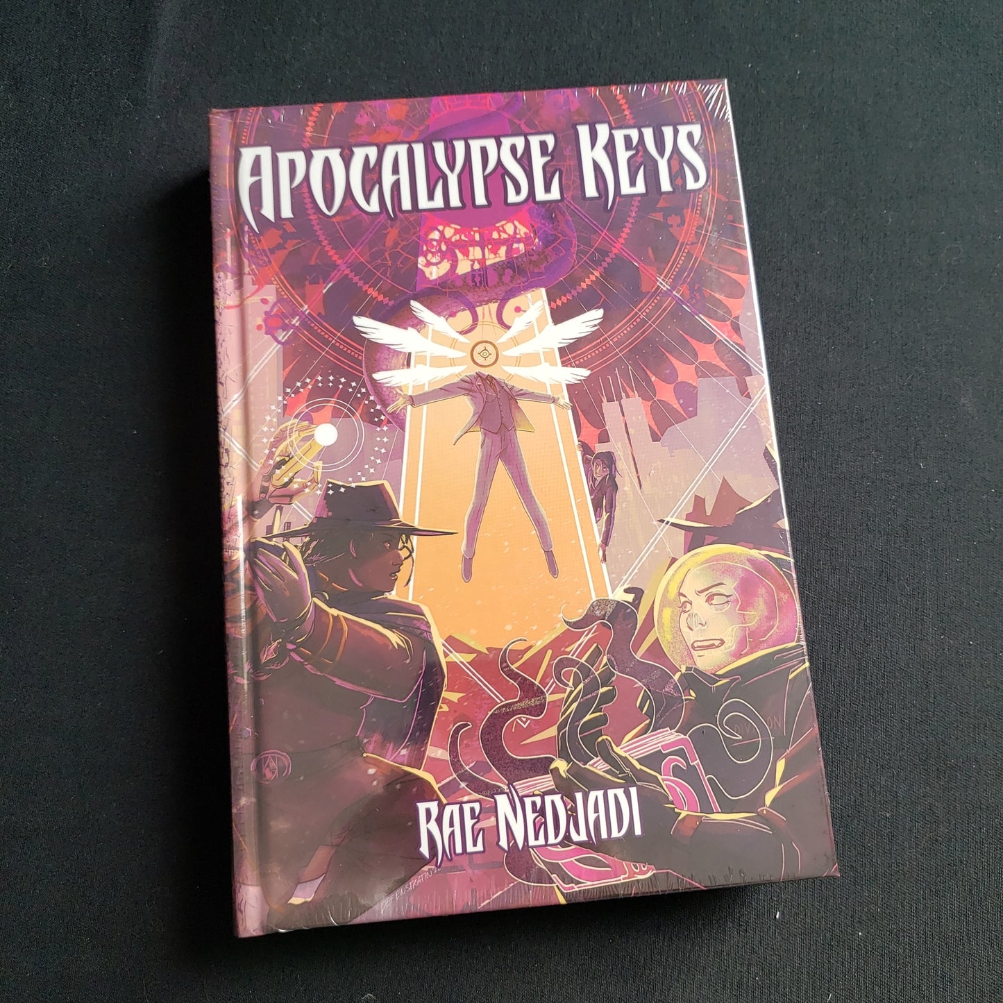 Image shows the front cover of the Apocalypse Keys roleplaying game book