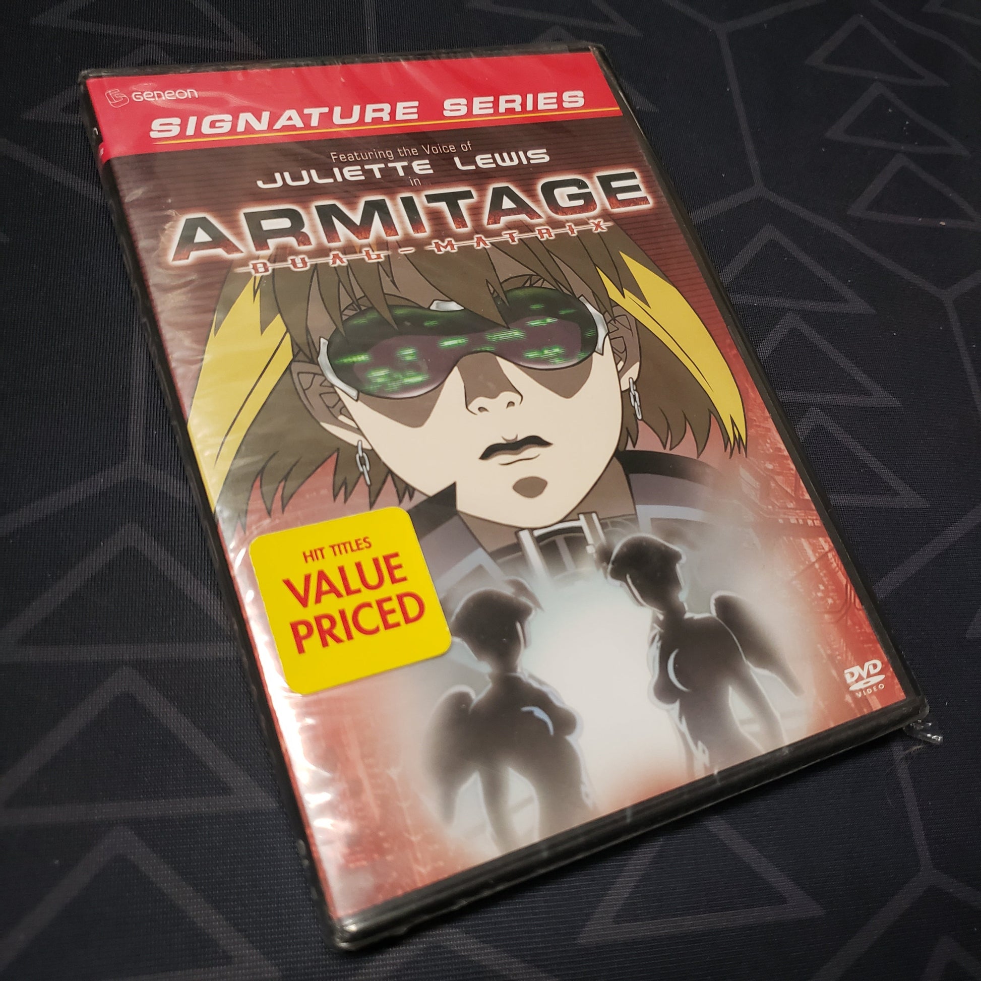 Image shows the front of the case for the movie Armitage III: Dual Matrix on DVD