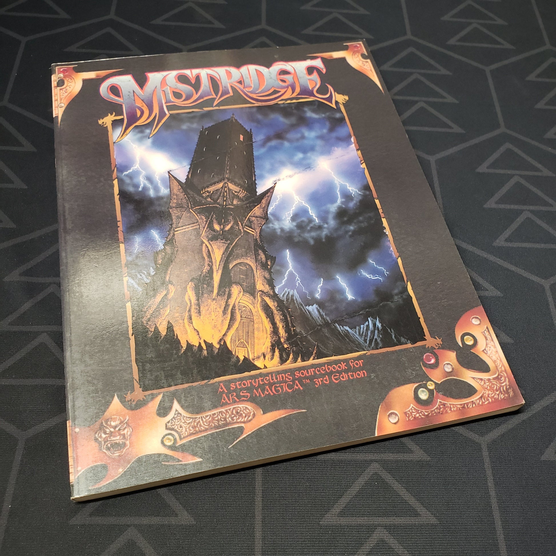 Image shows the front cover of the Mistridge book for the roleplaying game Ars Magica 3E