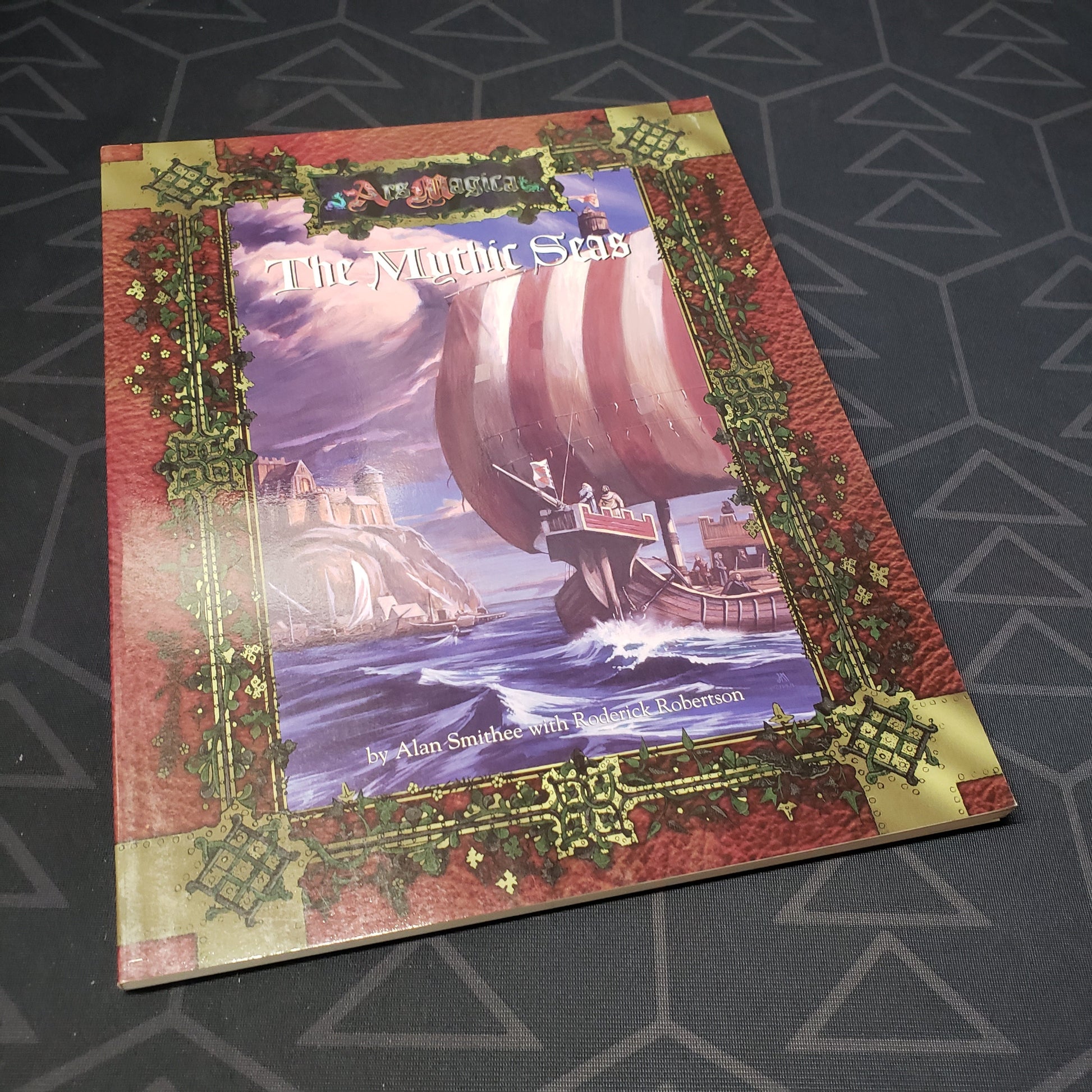 Image shows the front cover of the Mythic Seas book for the roleplaying game Ars Magica 4E