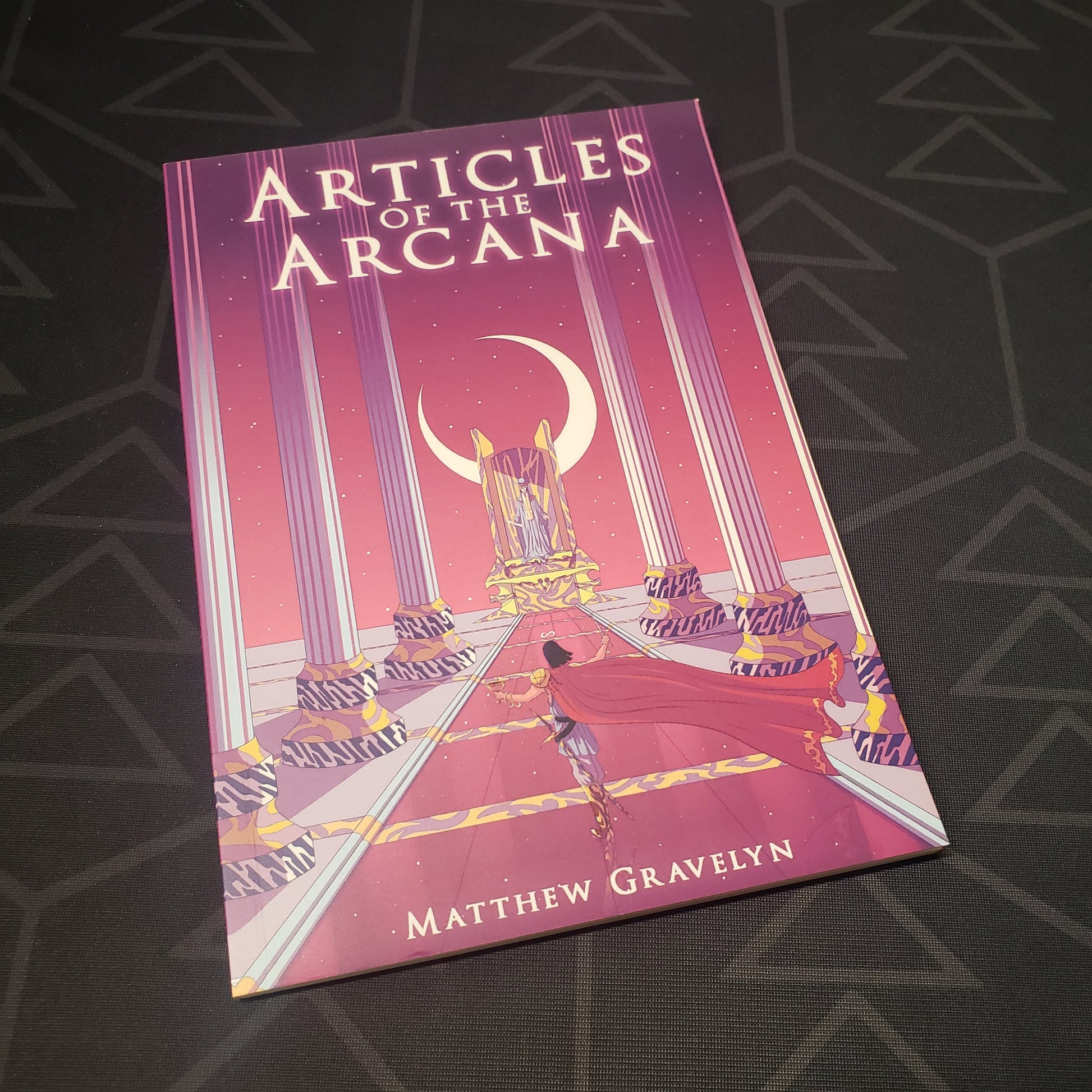 Image shows the front cover of the Articles of the Arcana roleplaying game book