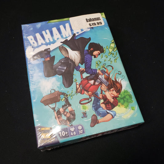 Image shows the front cover of the box of the Bahamas c