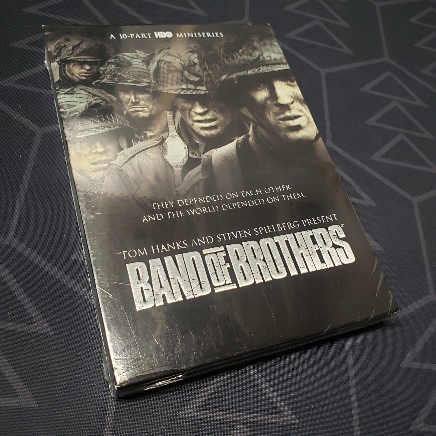 Image shows the front of the case for the TV miniseries Band of Brothers on DVD