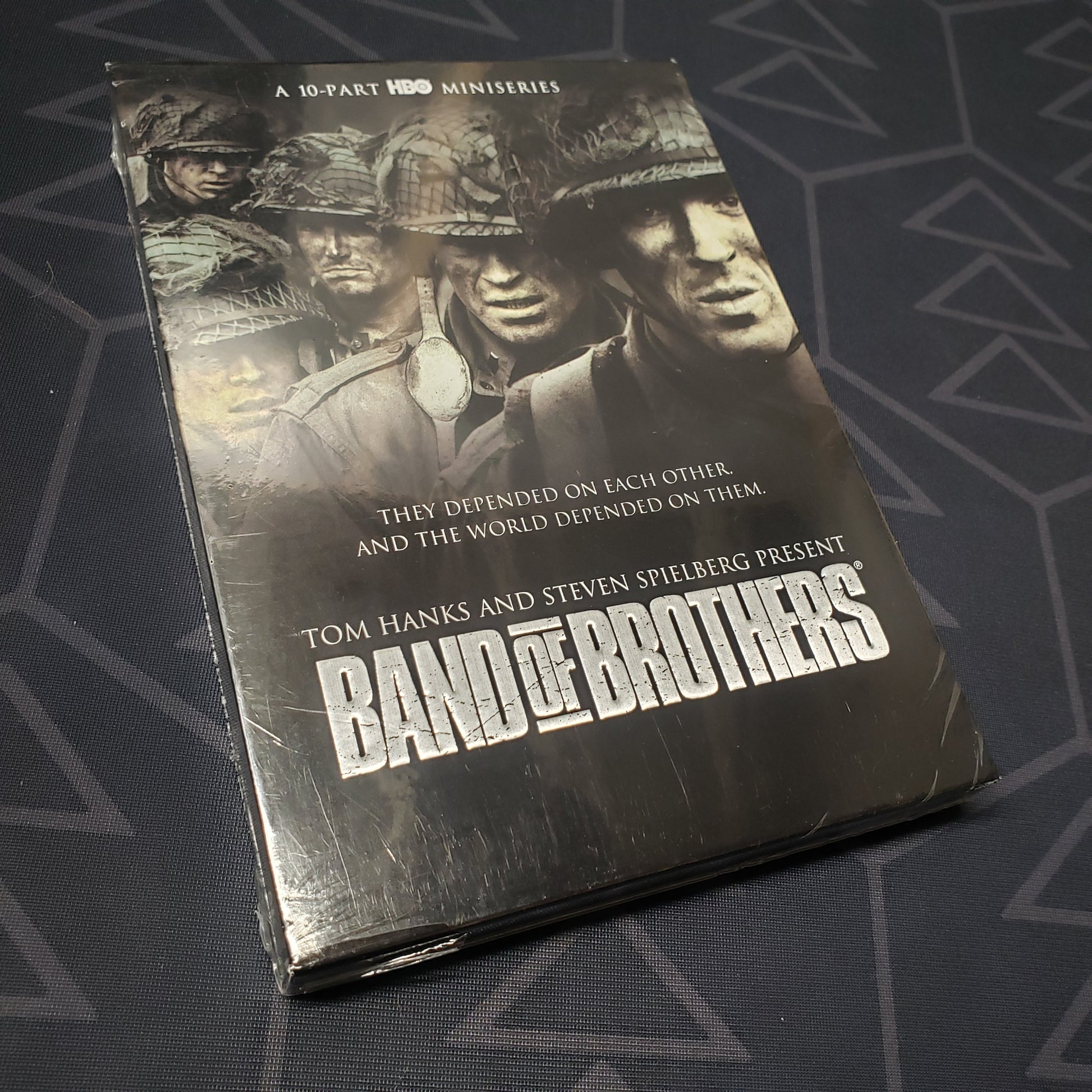 Image shows the front of the case for the TV miniseries Band of Brothers on DVD