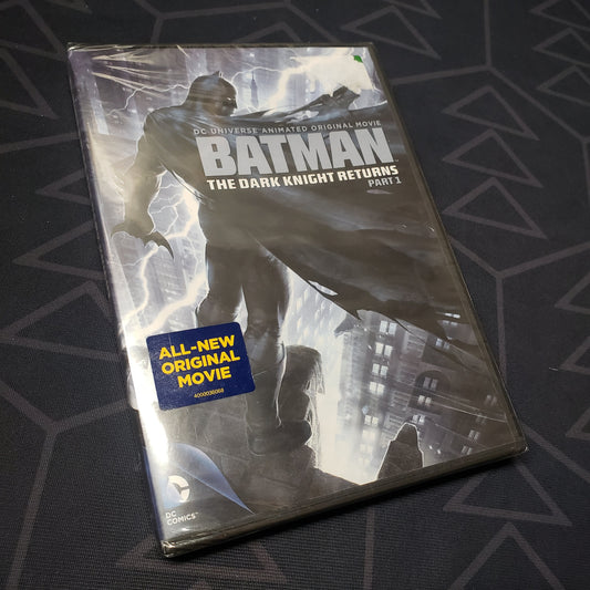 Image shows the front of the case for the movie Batman: The Dark Knight Returns - Part 1 on DVD