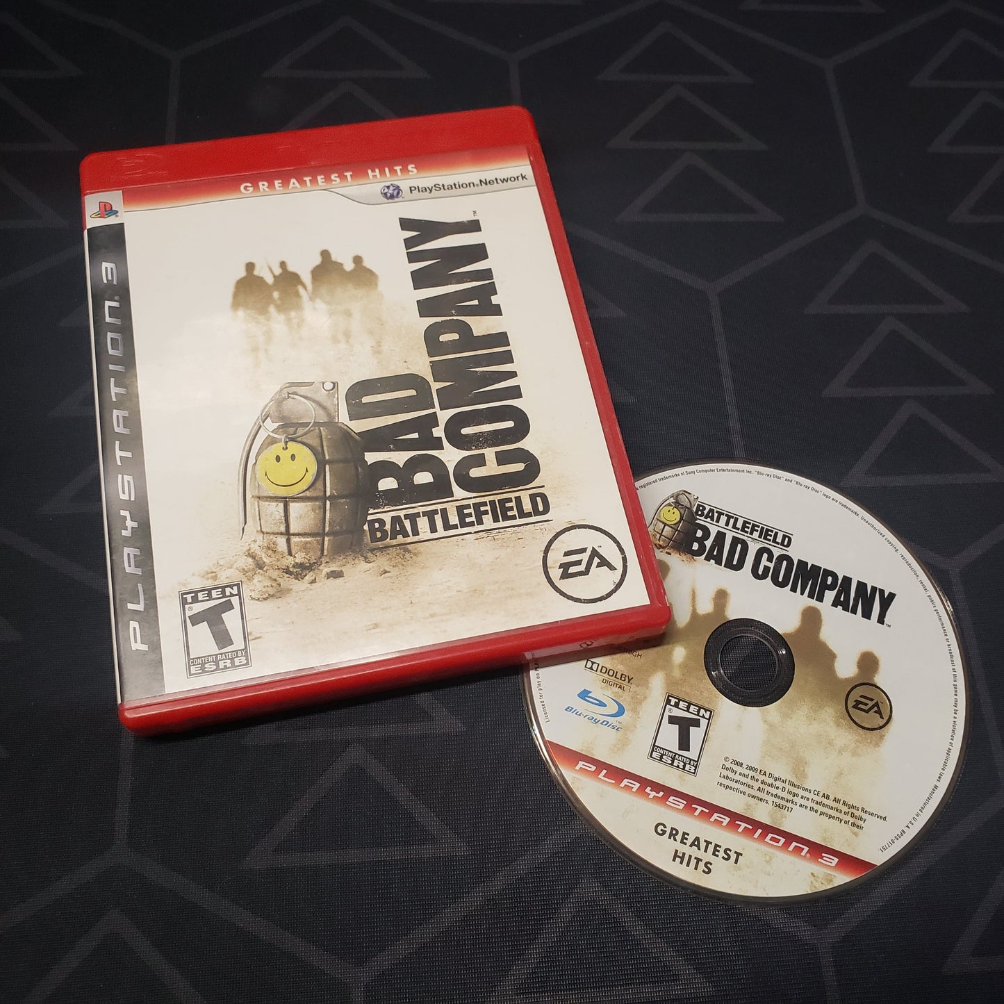 Image shows the case and disc for the video game Battlefield: Bad Company for Playstation 3