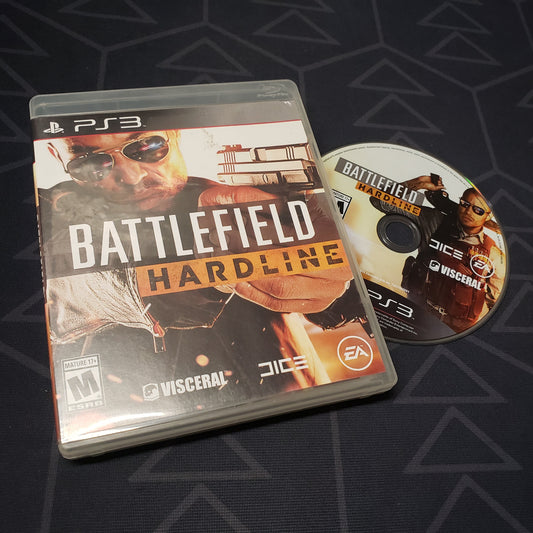 Image shows the case and disc for the video game Battlefield Hardline for Playstation 3