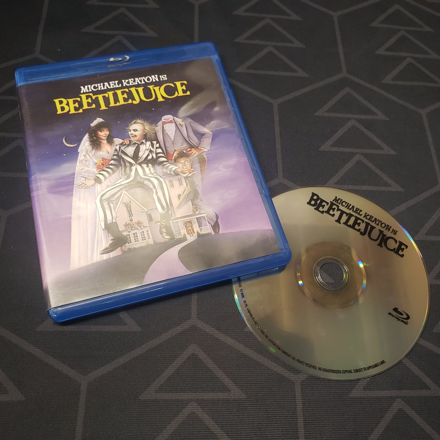 Image shows the case & disc for the movie Beetlejuice on Blu-Ray