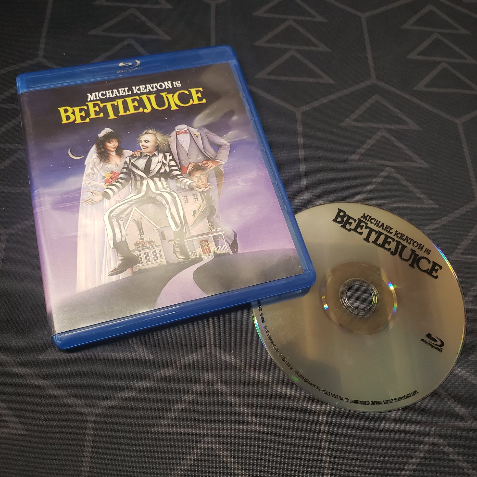 Image shows the case & disc for the movie Beetlejuice on Blu-Ray