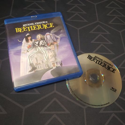 Image shows the case & disc for the movie Beetlejuice on Blu-Ray