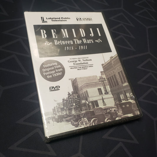 Image shows the front of the case for the movie Bemidgi: Between the Wars 1918-1941 on DVD