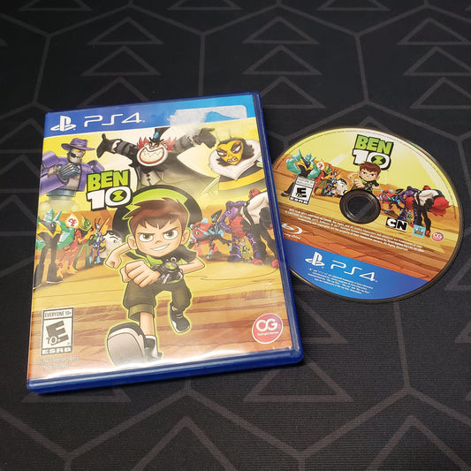 Image shows the case & disc for the video game Ben 10 for Playstation 4