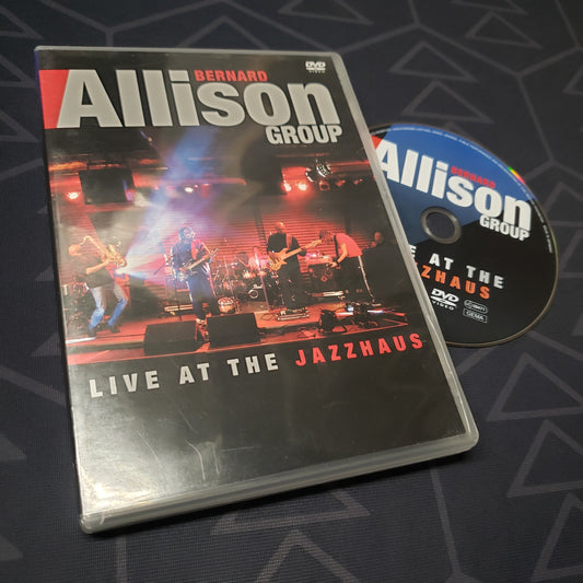 Image shows the case & disc for the live concert film Bernard Allison Group: Live at the Jazzhaus on DVD