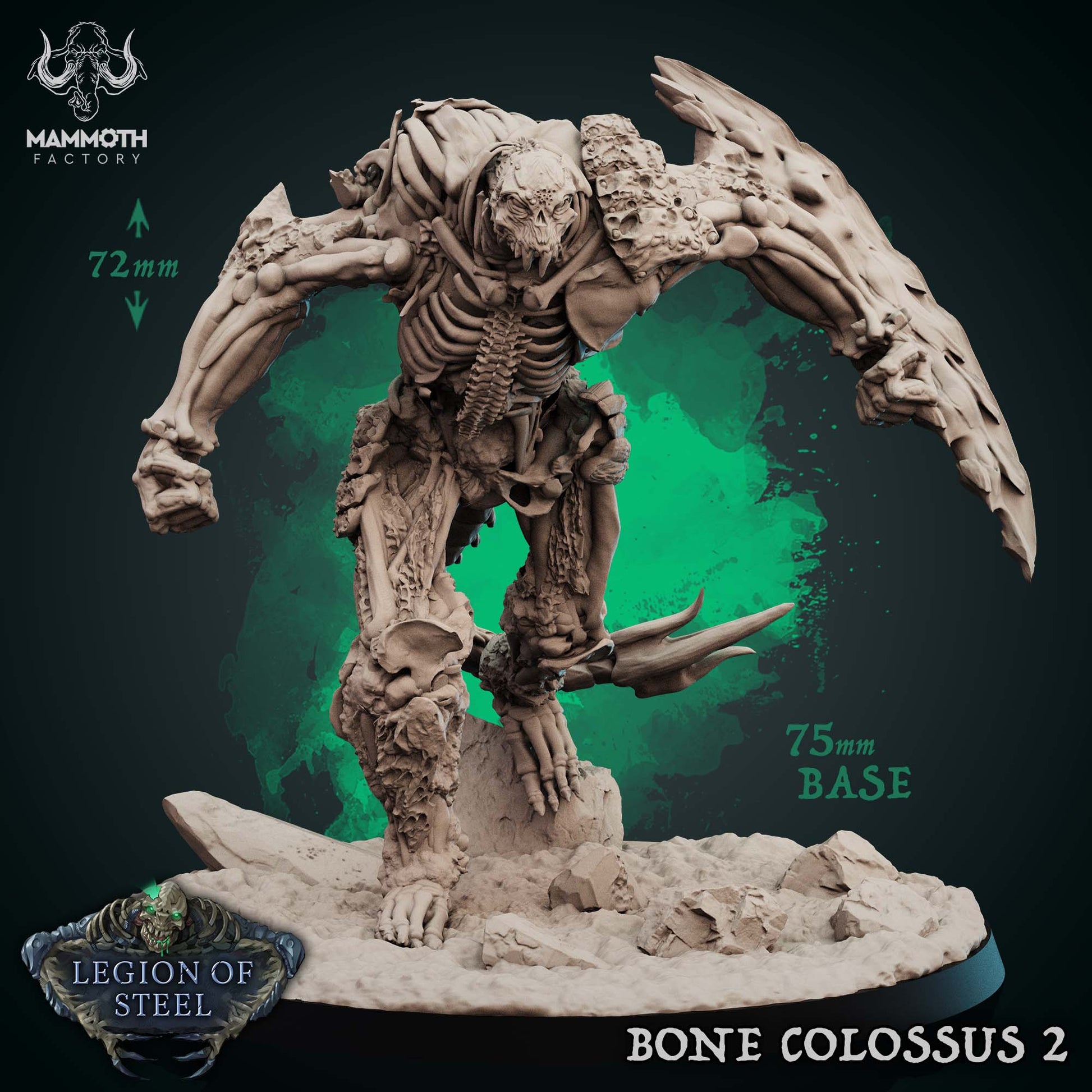 Image shows a 3D render of a eldritch abomination gaming miniature.