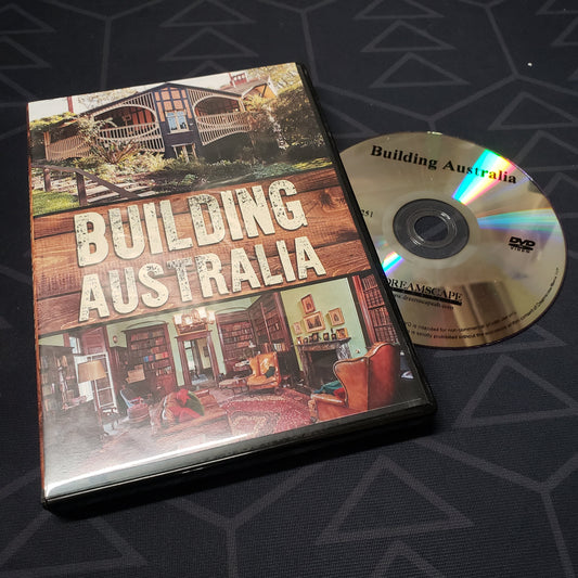 Image shows the case & disc for the complete series set of Building Australia on DVD