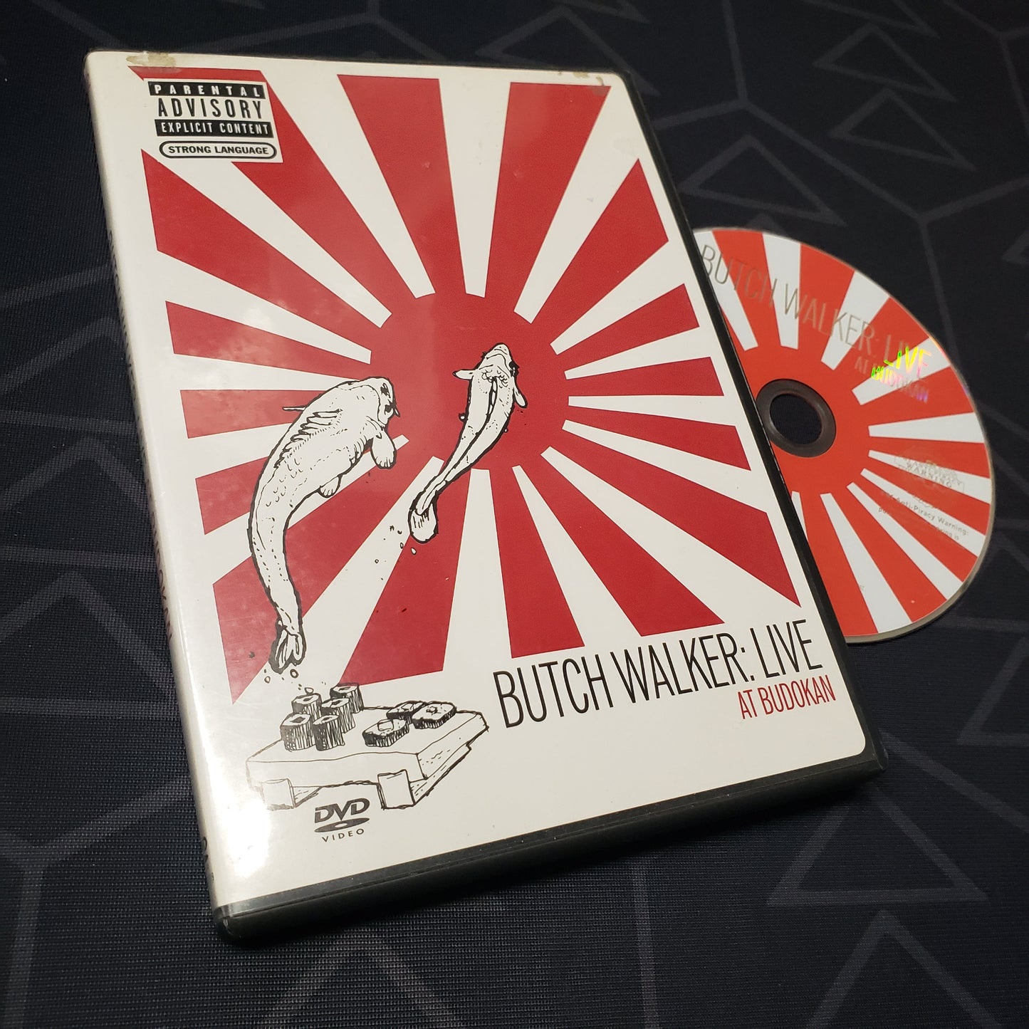 Image shows the case & disc for the live concert film Butch Walker: Live at Budokan on DVD