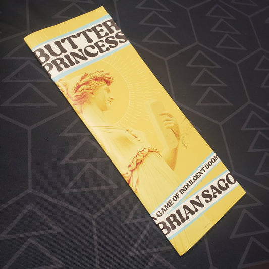 Image shows the front cover of the Butter Princess roleplaying game book