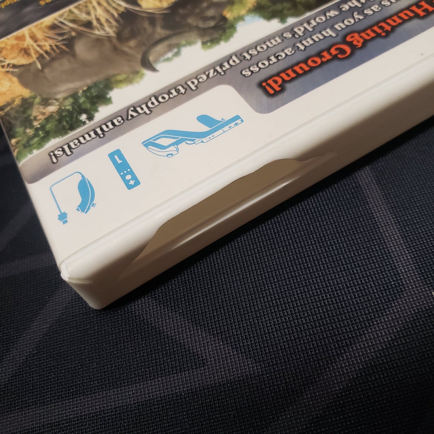 Image shows some damage to the case for the video game Cabela's Big Game Hunter 2010 for Nintendo Wii