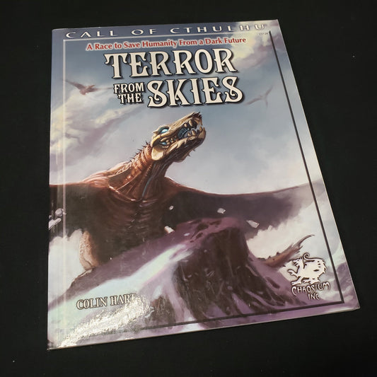 Image shows the front cover of the Terror From the Skies book for the roleplaying game Call of Cthulhu: Sixth Edition