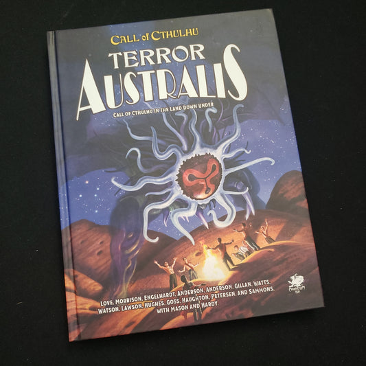 Image shows the front cover of the Terror Australis book for the Call of Cthulhu: Seventh Edition roleplaying game