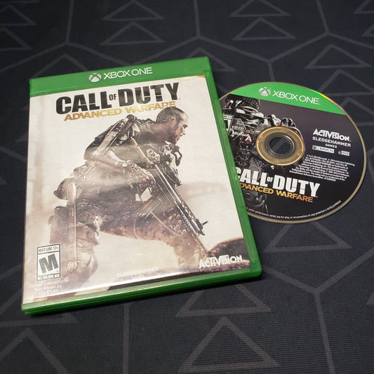 Image shows the case and disc for the video game Call of Duty: Advanced Warfare for Xbox One