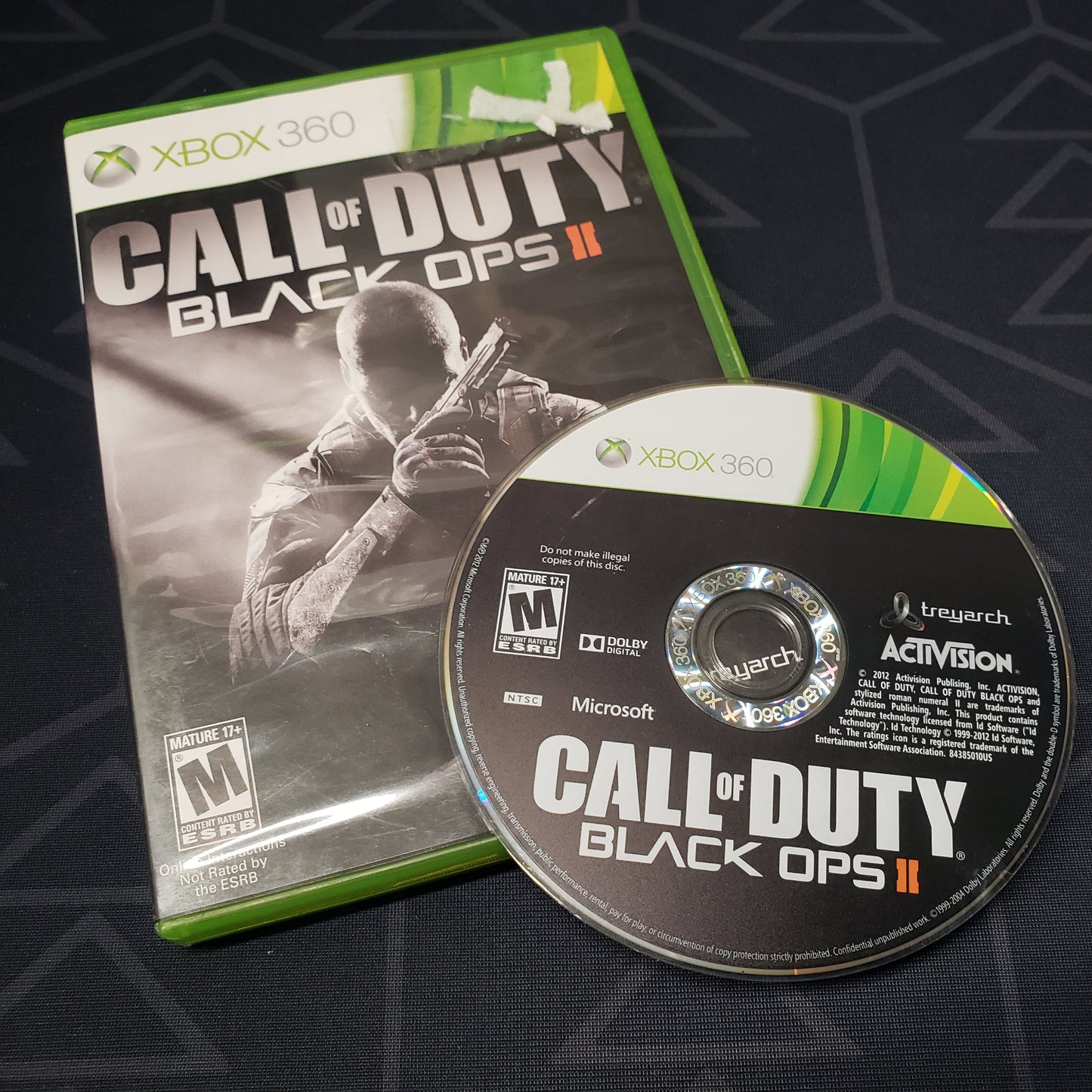 Image shows the case & disc for the video game Call of Duty: Black Ops II for Xbox 360