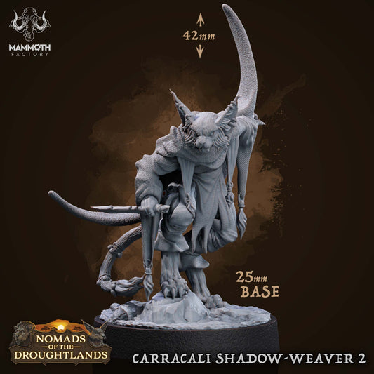 Image shows a 3D render of a tabaxi rogue gaming miniature.