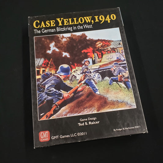 Image shows the front cover of the box of the board game Case Yellow, 1940