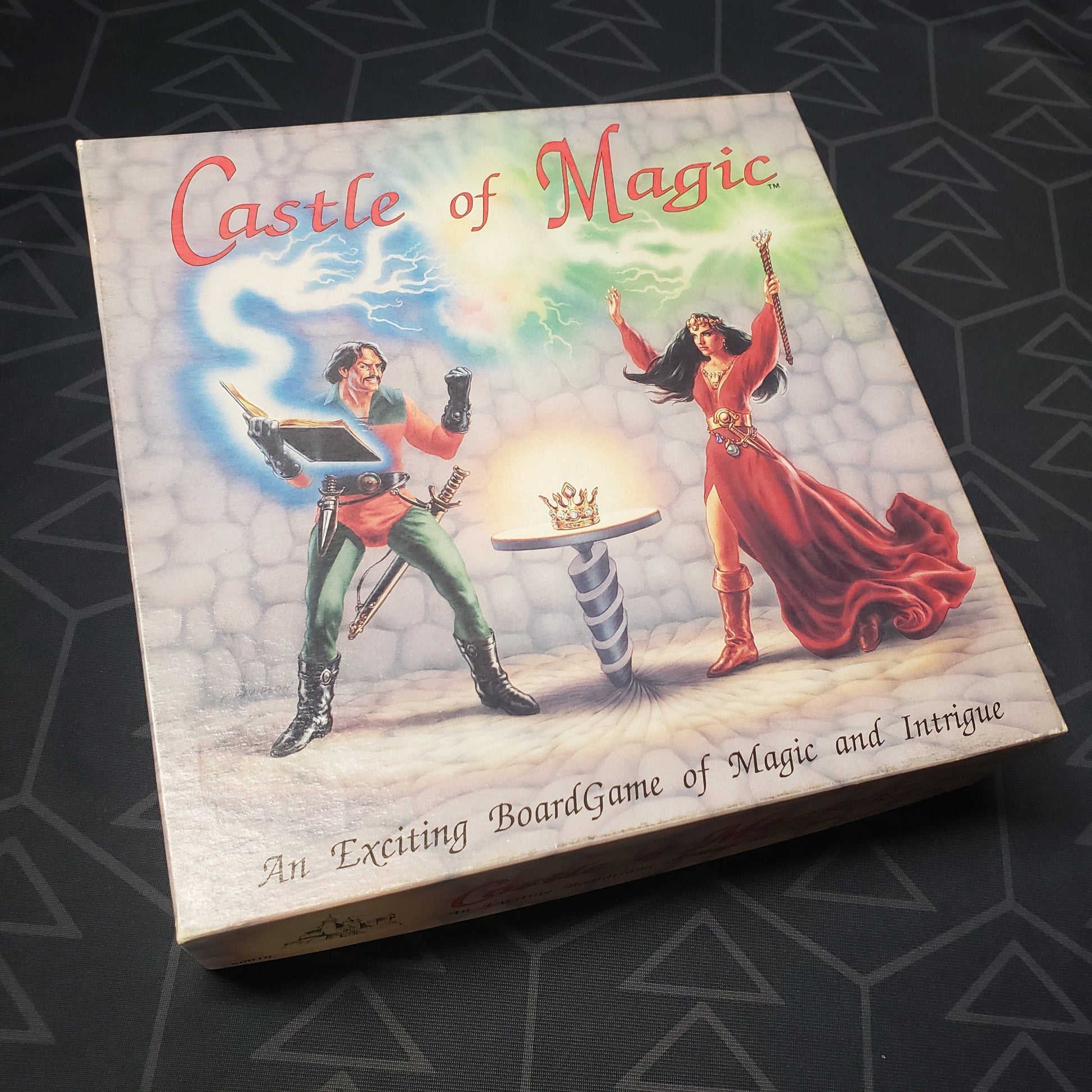 Image shows the front cover of the box for the Castle of Magic board game
