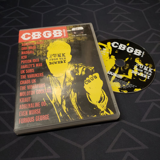 Image shows the case & disc for the movie CBGB: Punk from the Bowery on DVD