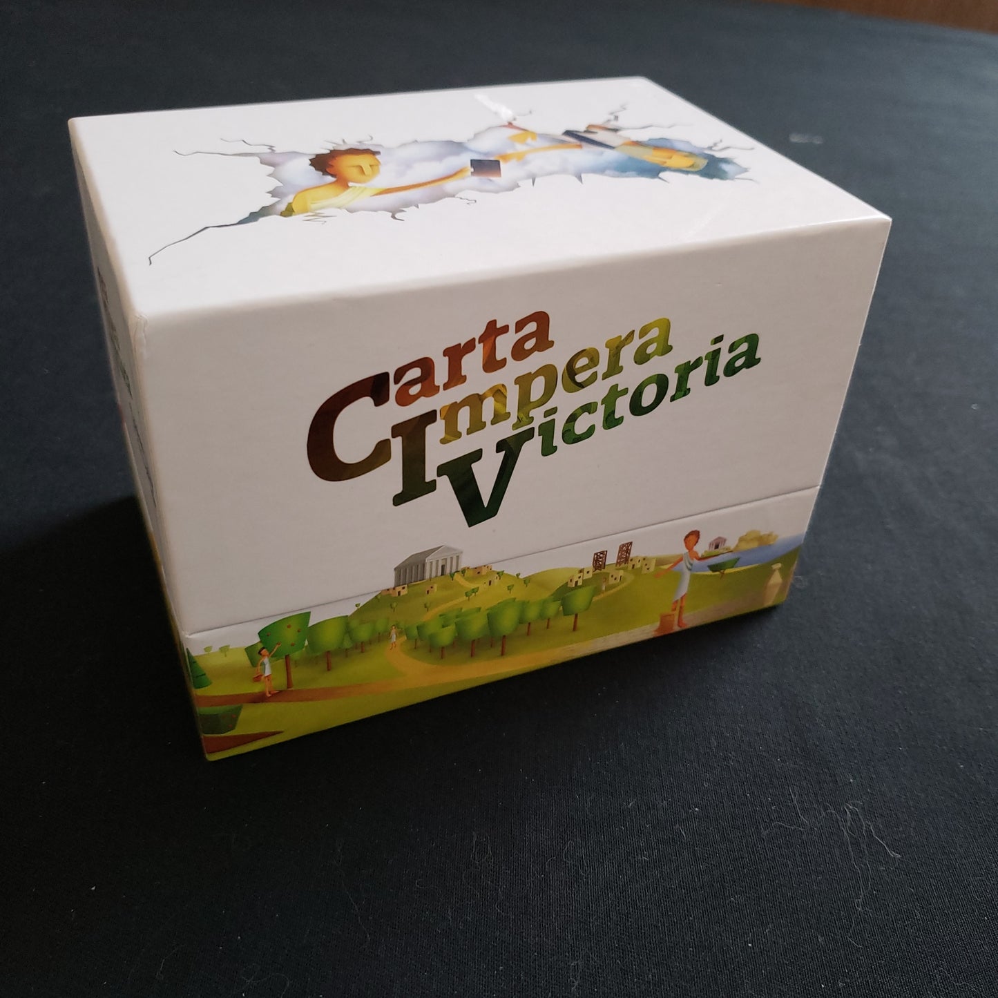 Image shows the front cover of the box of the CIV: Carta Impera Victoria board game
