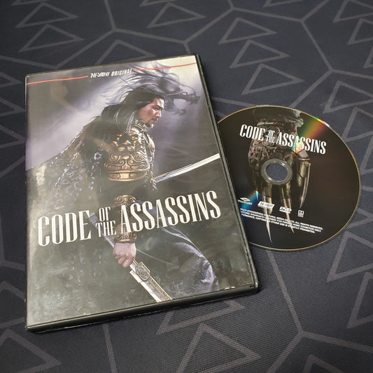 Image shows the case & disc for the movie Code of the Assassins on DVD