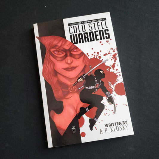 Image shows the front cover of the Cold Steel Wardens roleplaying game book