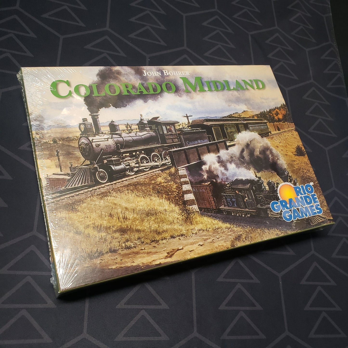 Image shows the front cover of the box for the Colorado Midland board game