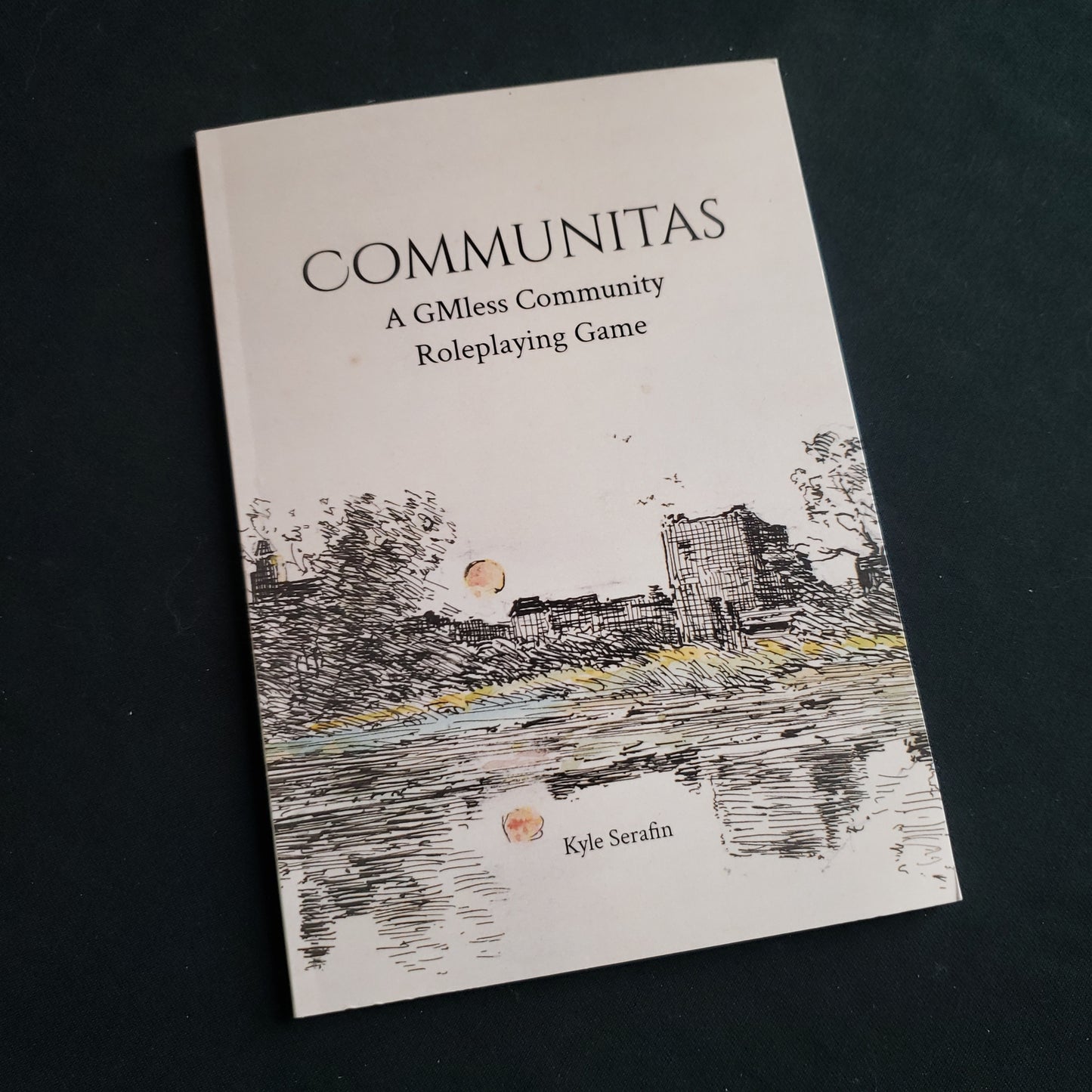 Image shows the front cover of the Communitas roleplaying game book