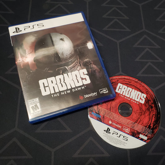 Image shows the case and disc for the video game Cronos: The New Dawn for Playstation 5