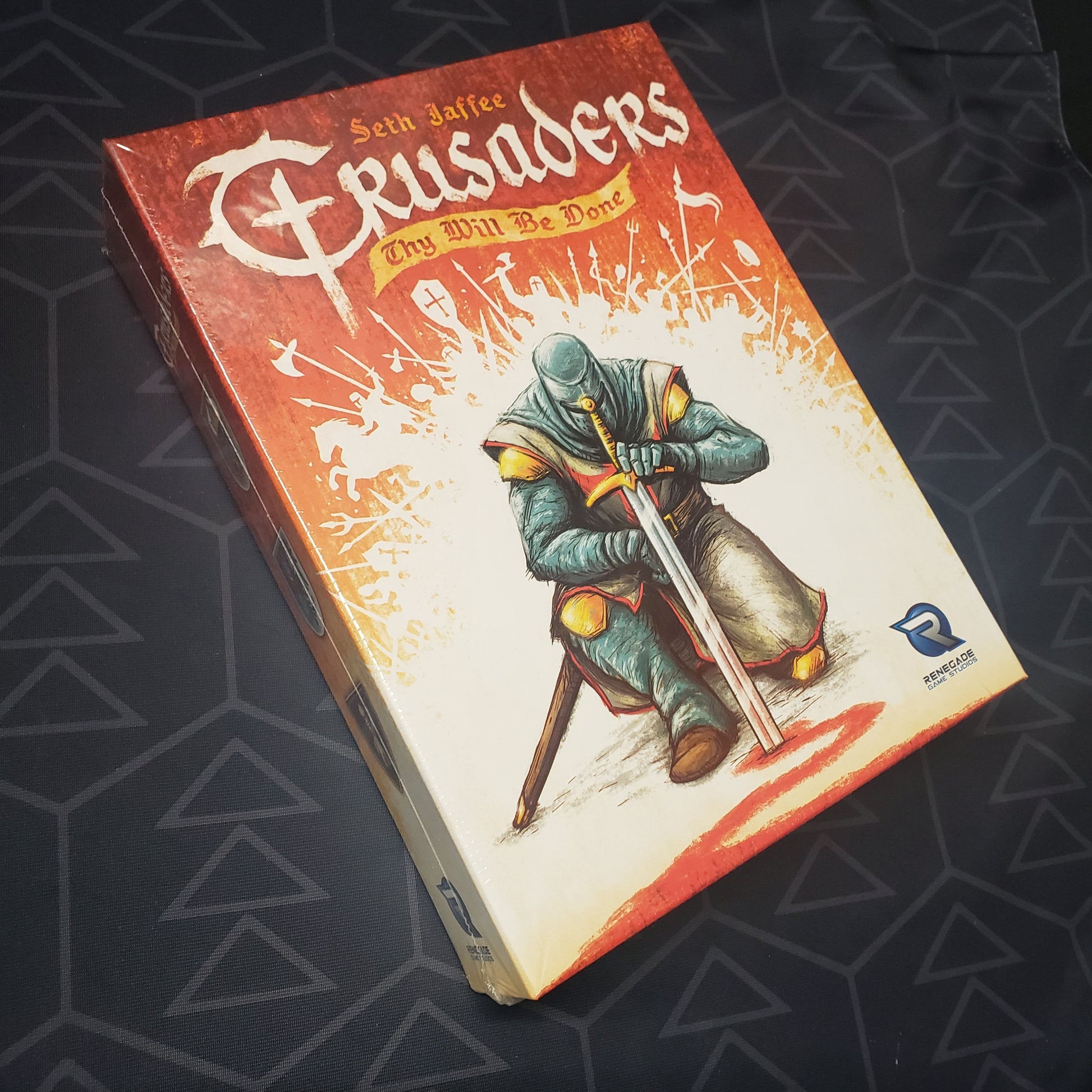 Image shows the front cover of the box for the Crusaders: Thy Will Be Done board game