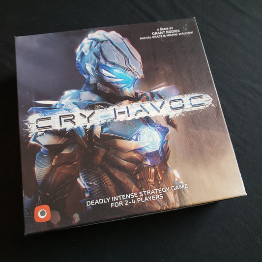 Image shows the front cover of the box of the Cry Havoc board game