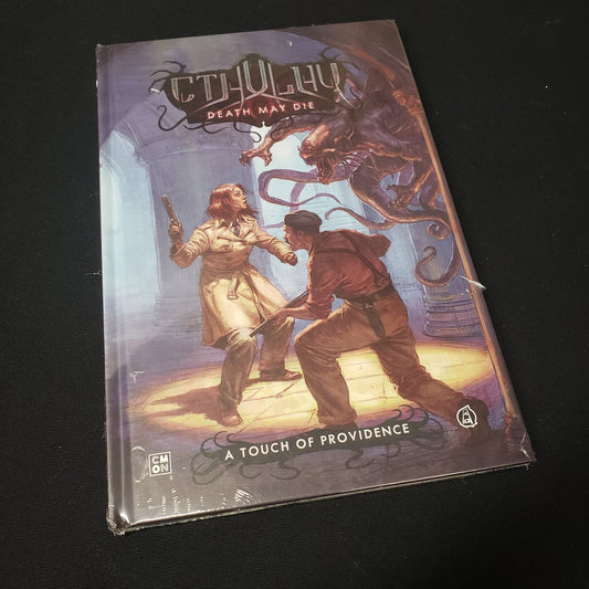 Image shows the front cover of the Cthulhu: Death may Die - A Touch of Providence graphic novel book